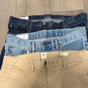 GAP Mens BUNDLE OF 3 Jeans/Khakis Size 31/30
